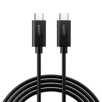 AUKEY USB C to USB C Cable (9.9ft) for Google Pixel, MacBook, Galaxy Note 7, Nexus 6P, and More