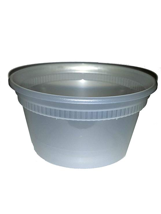 Food, Storage, Containers, Deli, Takeout, with Lids, Combo, 12oz, Bulk, Set