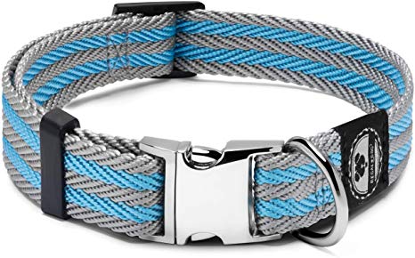Pet Collar with Metal Buckle | Dog Collar is Soft and Comfortable. | Adjustable Custom Collar Will fit Your Small, Medium, and Large Dog or Puppy | Neck Size 14 to 20 inches