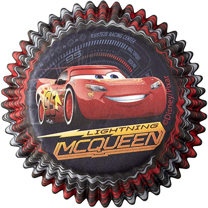 Wilton 415-7110 50 Count Disney Pixar Cars 3 Cupcake Liners, Assorted