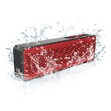 Trendwoo Bluetooth Speaker Ultra Slim Portable with Dual-Driver Stereo Waterproof for Outdoors Shower