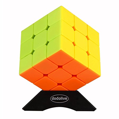 Dodolive 3x3x3 Intelligence Vivid Colors Stickerless Speed Puzzle Cube Ultra-Smooth Magic Cube