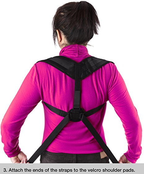 Back Posture Corrector for women & men by MakExpress Effective Posture Brace Helps to Improve posture / Straight back Support / prevent slouching and Back Pain Relief (Large)