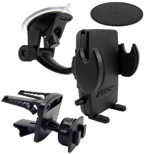 Arkon Phone Car Mount Holder for iPhone 6S 6 Plus iPhone 6S 6 5S Galaxy Note 5 4 Galaxy S7 S6 Retail Black