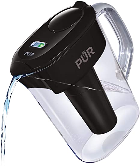 PUR PPT711B Ultimate Filtration Water Filter Pitcher, 7 Cup (Black)