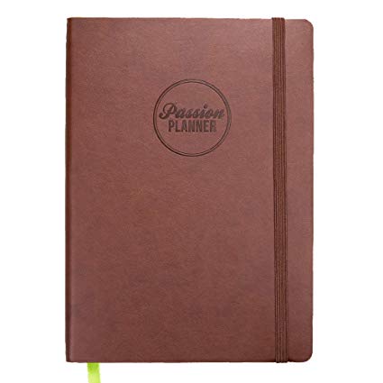 Academic Passion Planner Medium Aug 2019 - Jul 2020 - Goal Oriented Weekly Agenda, Reflection Journal (B5-6.9 x 9.8 in) Monday Start (Bold Brown)
