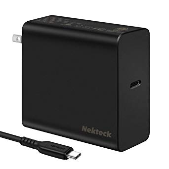 [USB-IF Certified] USB C Charger, Nekteck 60W Type-C Wall Charger Power Delivery PD3.0 Travel Charger Compatible with MacBook Pro, 2018 MacBook Air iPad Pro, Pixel 3, Galaxy Note 9/ S9 with 6ft Cable