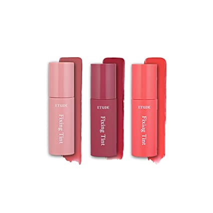 ETUDE Fixing Tint 4g | Long Lasting, High Pigmented Liquid Lipstick, Lip Stain, Waterproof, Lightweight matte finish, Full Coverage (Best Lip Kit (#5,#7,#9))