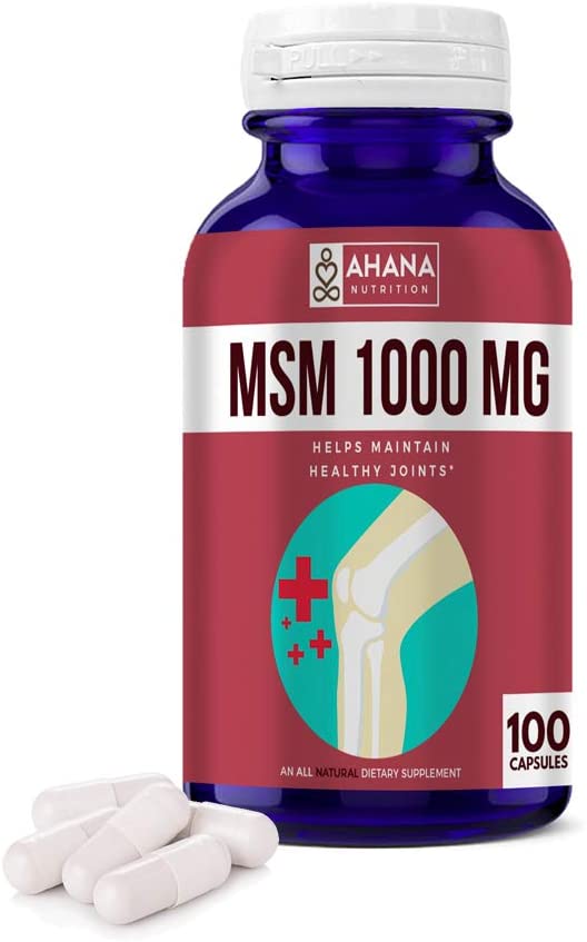 MSM Capsules (100 Pills) - Supports Joint Pain, Aids Digestion & Supports Healthy Skin