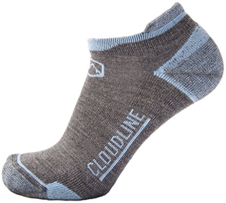 CloudLine Merino Wool Athletic Tab Ankle Running Socks Light Weight Made in US