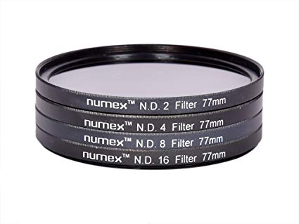 NUMEX 77MM ND2 ND4 ND8 ND16 ND LENS FILTER KIT FOR CANON NIKON SONY TAMRON 77MM THREAD