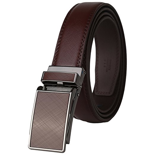 Big Sale 60% Off-Dante Ratchet Click Genuine Leather Dress Belt for men with Linxx Buckle 1 1/8" Width