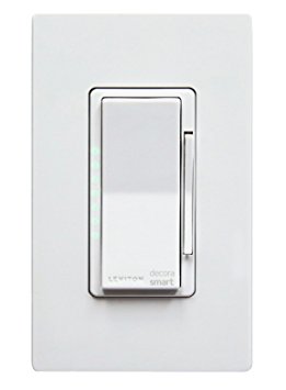 Leviton DW6HD-1BZ Decora Smart Wi-Fi 600W Universal LED/Incandescent Dimmer, No Hub Required, Works with Amazon Alexa