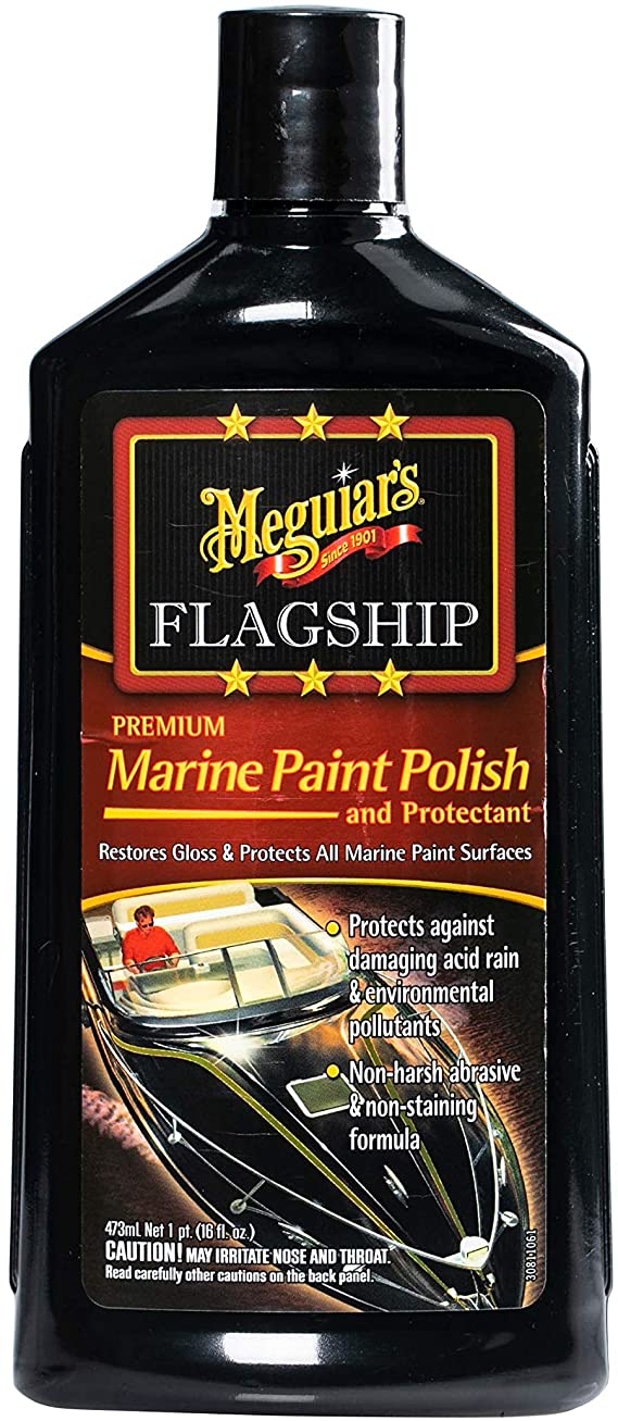 MEGUIAR'S Flagship Premium Marine Paint Polish and Protectant, 16 Ounce (M19716)