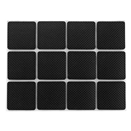 Shintop Self-Stick Rubber Anti-Skid Pad 48 Piece Value Pack Furniture and Floor Protectors (Square)