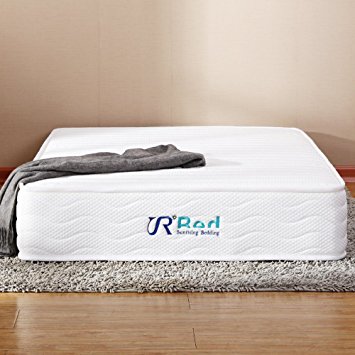 Sunrising Bedding 8 Inch Hybrid Natural Latex Independently Encased Coil Innerspring Mattress California King Size, Not Sagging and Sink