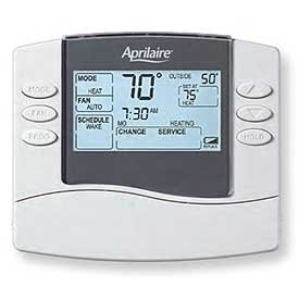 Aprilaire 8463 Thermostat, Programmable Dual Powered Thermostat - 1-Heat/1-Cool