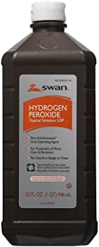 Swan Hydrogen Peroxide Topical 32 Ounces ( 4 Pack) EGFB