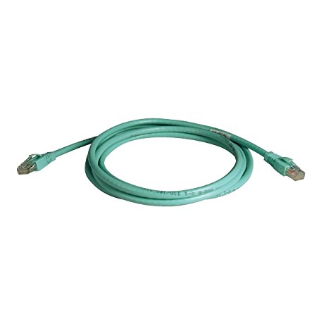 Tripp-Lite N261-007-AQ Augmented Cat6 (Cat6a) Snagless 10G Certified Patch Cable, (RJ45 M/M) - Aqua, 7-ft.