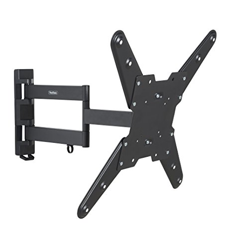 VonHaus 23-55" Tilt & Swivel TV Wall Mount Bracket with Cable Management System for LED, LCD, 3D, Curved, Plasma, Flat Screen Televisions - Super Strong 40kg Weight Capacity