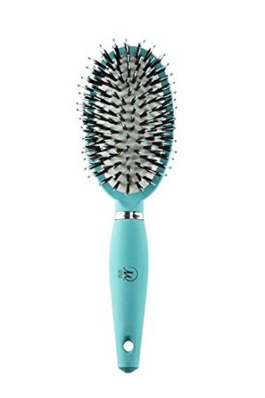 LEYLA MILANI Sensitive Scalp Boar, Nylon Gentle Detangling Hair Brush With Shine Enhancing, Volumizing, Anti Static Properties-MIRACLE BRUSH®