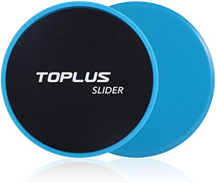 TOPLUS Exercise Slider, Fitness Core Slider Dual Sides Gliding Discs Work On All Surfaces for Full Body Workout