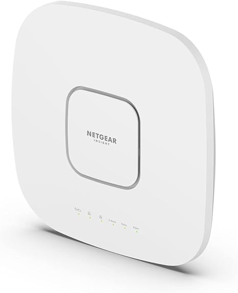 NETGEAR Wireless Access Point (WAX630E) - WiFi 6E Tri-Band AXE7800 Speed | Up to 456 Client Devices | 1 x 2.5G Ethernet Port | 802.11ax | MU-MIMO | Insight Remote Management