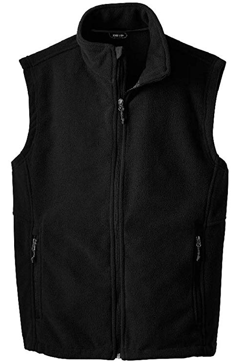 Men's Soft and Cozy Fleece Vests in 8 Colors: Sizes XS-XL