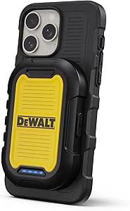 DEWALT Magnetic Power Bank 5,000mAh, Wireless Portable Charger, 18W Fast Charging Battery Pack with USB-C, Magsafe-Compatible with Magsafe, iPhone 15/15 Plus/15 Pro/15 Pro Max, iPhone 14/13/12 Series