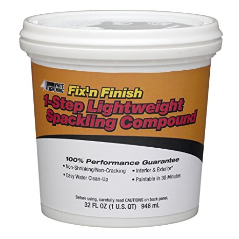 White Lightning Products 60520 Ultra Performance One Step Spackle, 1-Quart