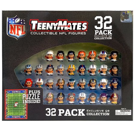 The Party Animal Teeny Mates 1" NFL Collectible Figures Quarterback Gift Set