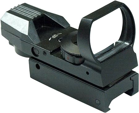 Ultimate Arms Gear Tactical 4 Reticle Red Dot Open Reflex Sight with Weaver Pica Tinny Rail Mount