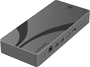 SABRENT Thunderbolt 4 Dockingstation, TB4-Anschlüsse, 8K@60Hz/4K@144Hz, USB4 & TB3-kompatibel, DP 1.4, HDMI 2.1, USB-C/USB-A-Anschlüsse, Gigabit Ethernet, Audio-Buchse, SD/TF-Kartenleser (DS-T4MF)