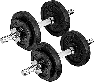 Yes4All Adjustable Dumbbell Set with Weight Plates, Star Lock Collars/Connector, 40lbs to 200lbs Adjustable Weight Plates Set