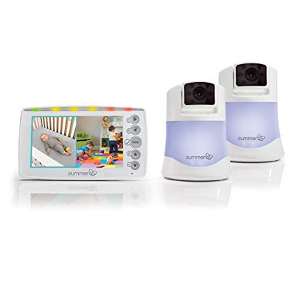 Summer Infant 29623 Side By Side 2.0 Split-screen Video Monitor Set