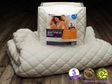 HLCME Quilted Waterproof Down Alternative Mattress Pad  Topper - 5 Year Warranty King