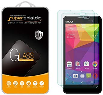 [2-Pack] Supershieldz for BLU Advance 5.0 Tempered Glass Screen Protector, Anti-Scratch, Bubble Free, Lifetime Replacement Warranty