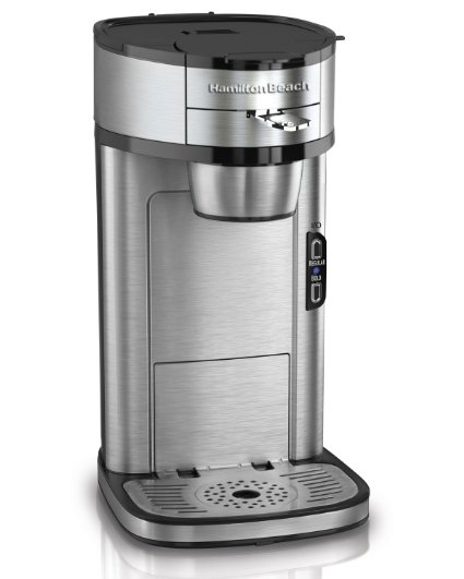 Hamilton Beach Single Serve Scoop Coffee Maker, Stainless Steel (49981)