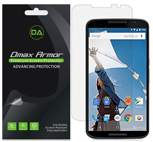 [6-Pack] Dmax Armor for Motorola Google Nexus 6 Anti-Glare & Anti-Fingerprint (Matte) Screen Protector - Lifetime Replacements Warranty- Retail Packaging