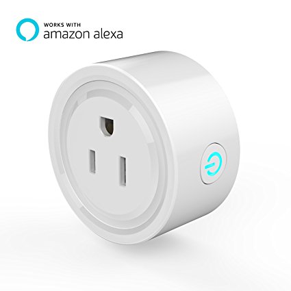 Smart Plug TanTan Wi-Fi Wireless Mini Socket Outlet Works with Amazon Alexa, No Hub Required, Remote Control your Devices from Anywhere, ETL Listed for Android, IOS and Other with Timing Function