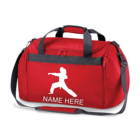 Girls Judo Sports Bag Holdall- Comes in Either Pink, Red, Royal Blue or Navy Blue.Free Personalisation (Red)