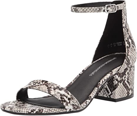 Amazon Essentials Women's Two Strap Heeled Sandal