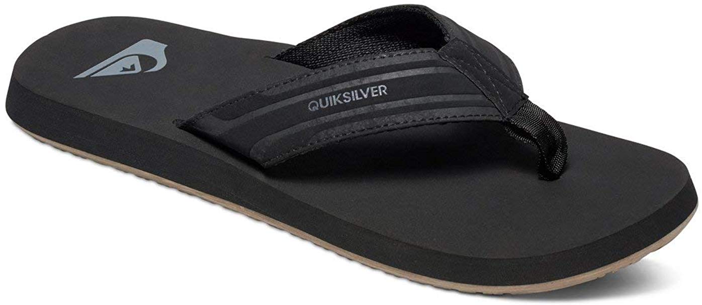 Quiksilver Monkey Wrench Mens Sandals Black/Black/Brown Multiple Sizes New Men's