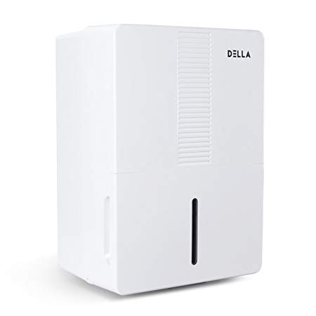 DELLA 30 Pint Portable Compact Mini Dehumidifier Fan Energy Star Certified Humidify Control Home Living Room Kitchen Basements