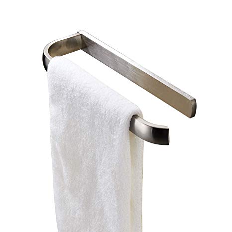 Rozin Wall Mounted Bath Towel Hanger Single Towel Bar Brushed Nickel