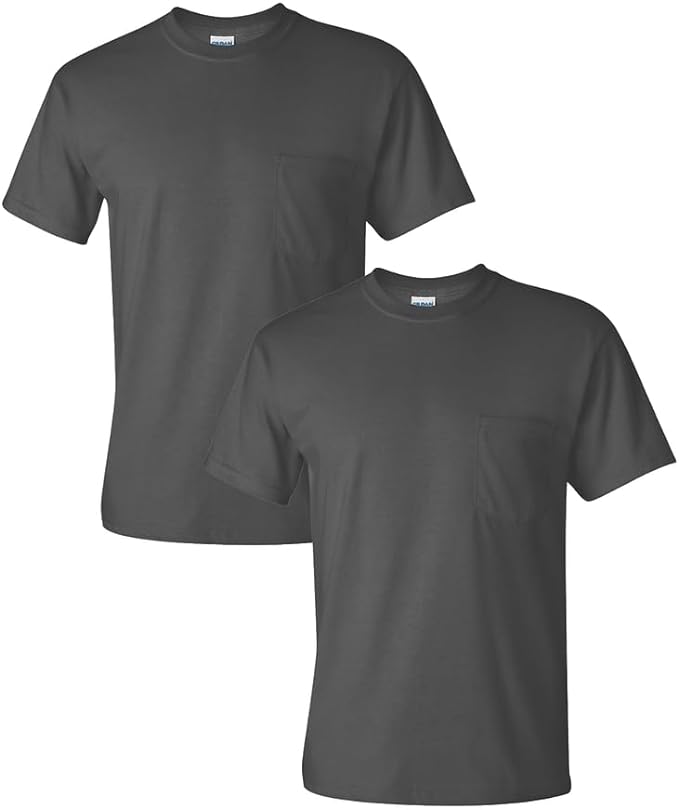 Gildan Adult Ultra Cotton T-Shirt with Pocket, Style G2300, 2-Pack