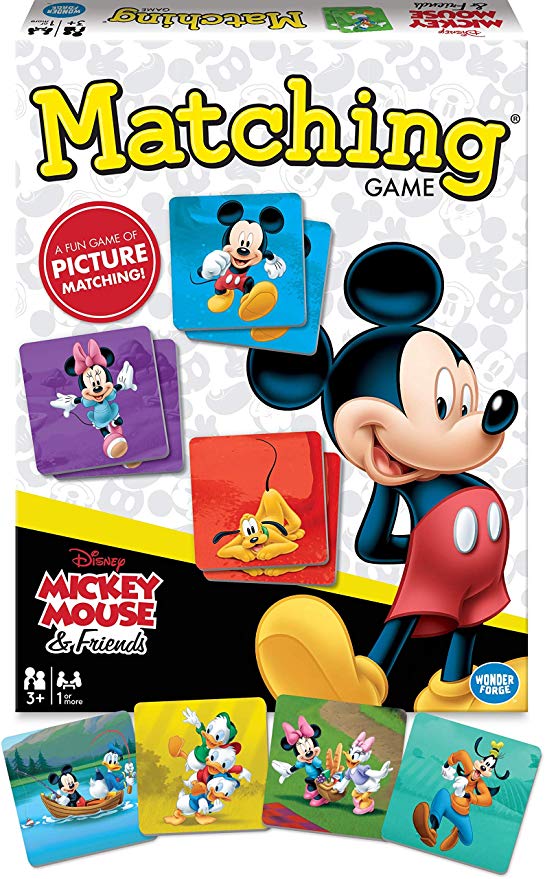 Wonder Forge Disney Mickey Mouse Matching Game for Boys & Girls Age 3 to 5 - A Fun & Fast Disney Memory Game