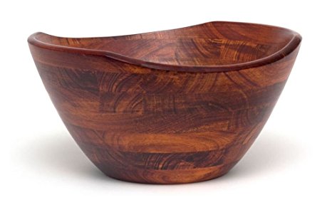 Lipper International 2174 Wavy Rim Cherry Bowl, Large, Brown