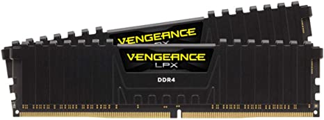 Corsair LPX 16GB (2 x 8GB) DDR4 3600 C18 (PC4-28800) 1.35V Desktop Memory - Black (CMK16GX4M2Z3600C18)