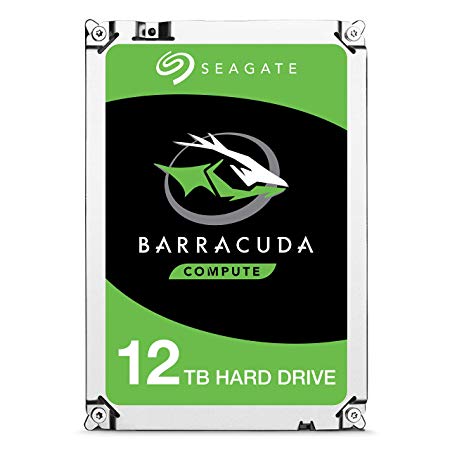 Seagate BarraCuda Pro SATA HDD 12TB 7200RPM 6Gb/s  256MB Cache 3.5-Inch Internal Hard Drive for PC/ Desktop Computers System All in One Home Servers Direct Attached Storage (DAS) - Frustration Free Packaging (ST12000DM0007)